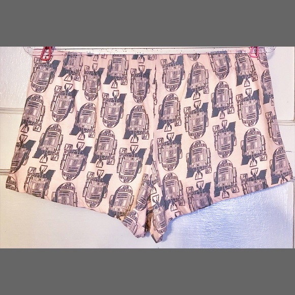 Light pink Star Wars R2D2sleep pajama pj shorts - Picture 3 of 5